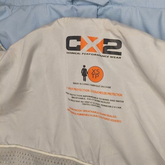 Woman's Hoodie 2 Shade of Blue Winter Jacket - Picture 13 of 16